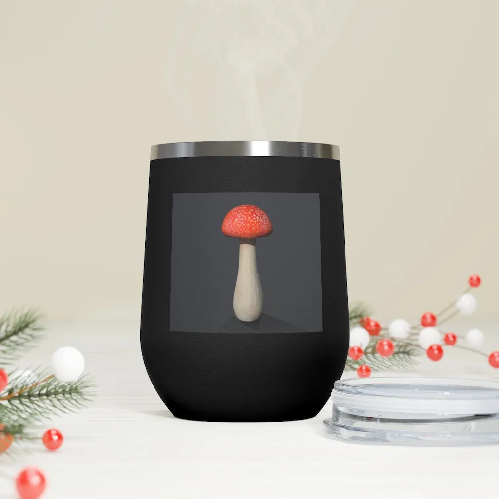 Mushroom 12oz Insulated Wine Tumbler