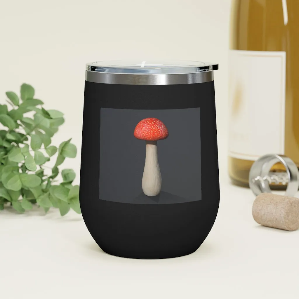 Mushroom 12oz Insulated Wine Tumbler