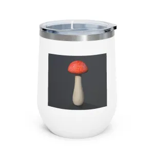 Mushroom 12oz Insulated Wine Tumbler