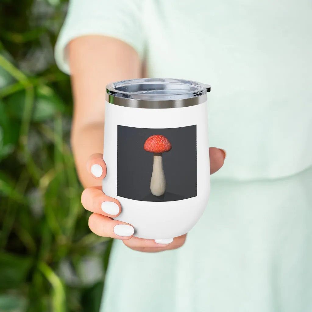 Mushroom 12oz Insulated Wine Tumbler