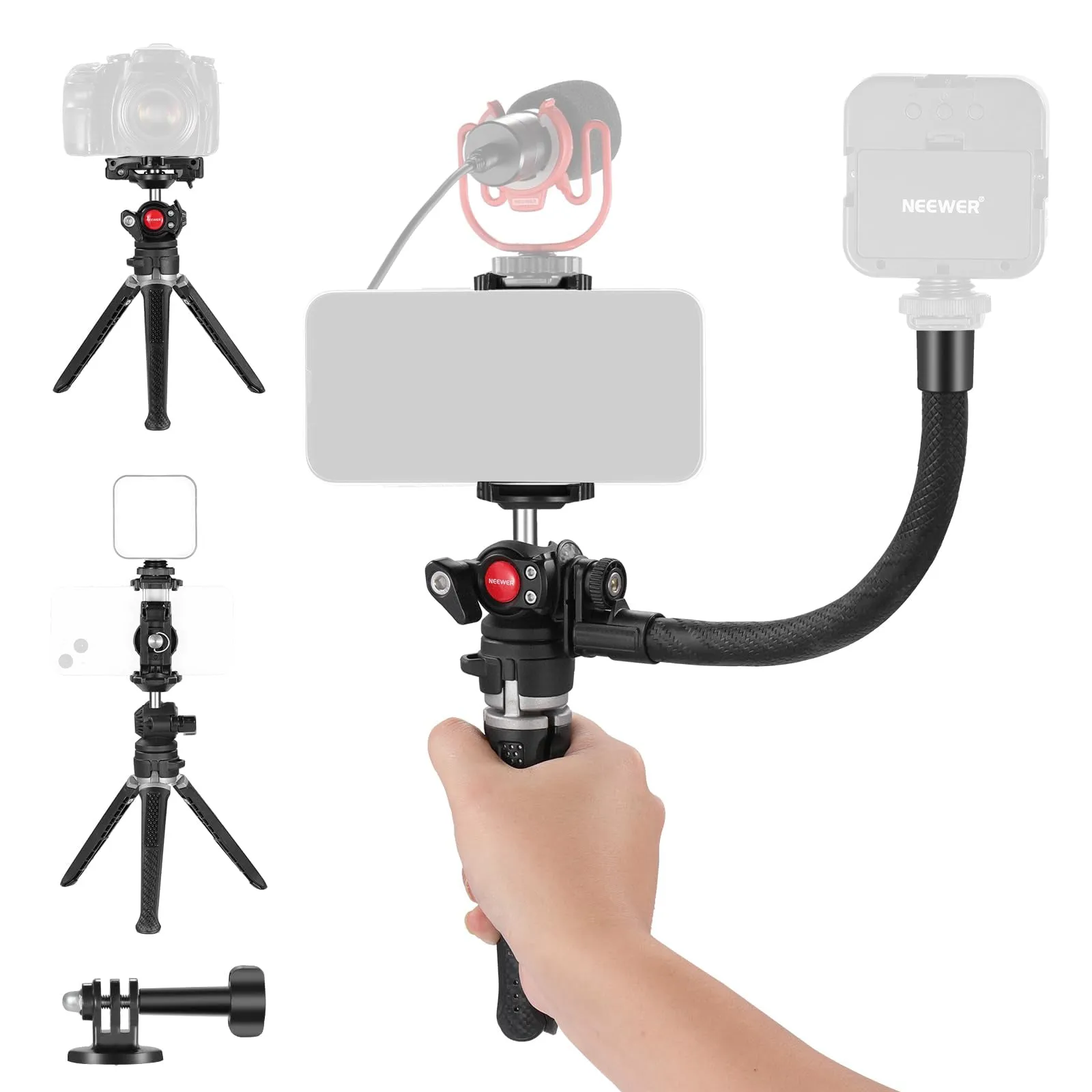 NEEWER TS006 Mini Camera Tripod Compatible with GoPro/iPhone