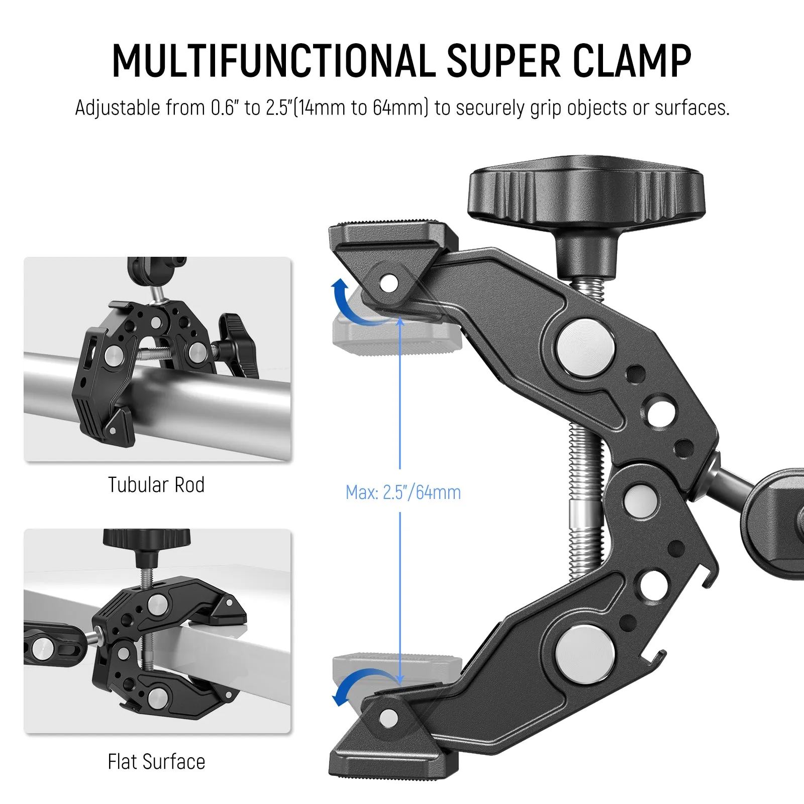 NEEWER UA036 Double Super Clamp Camera Mount