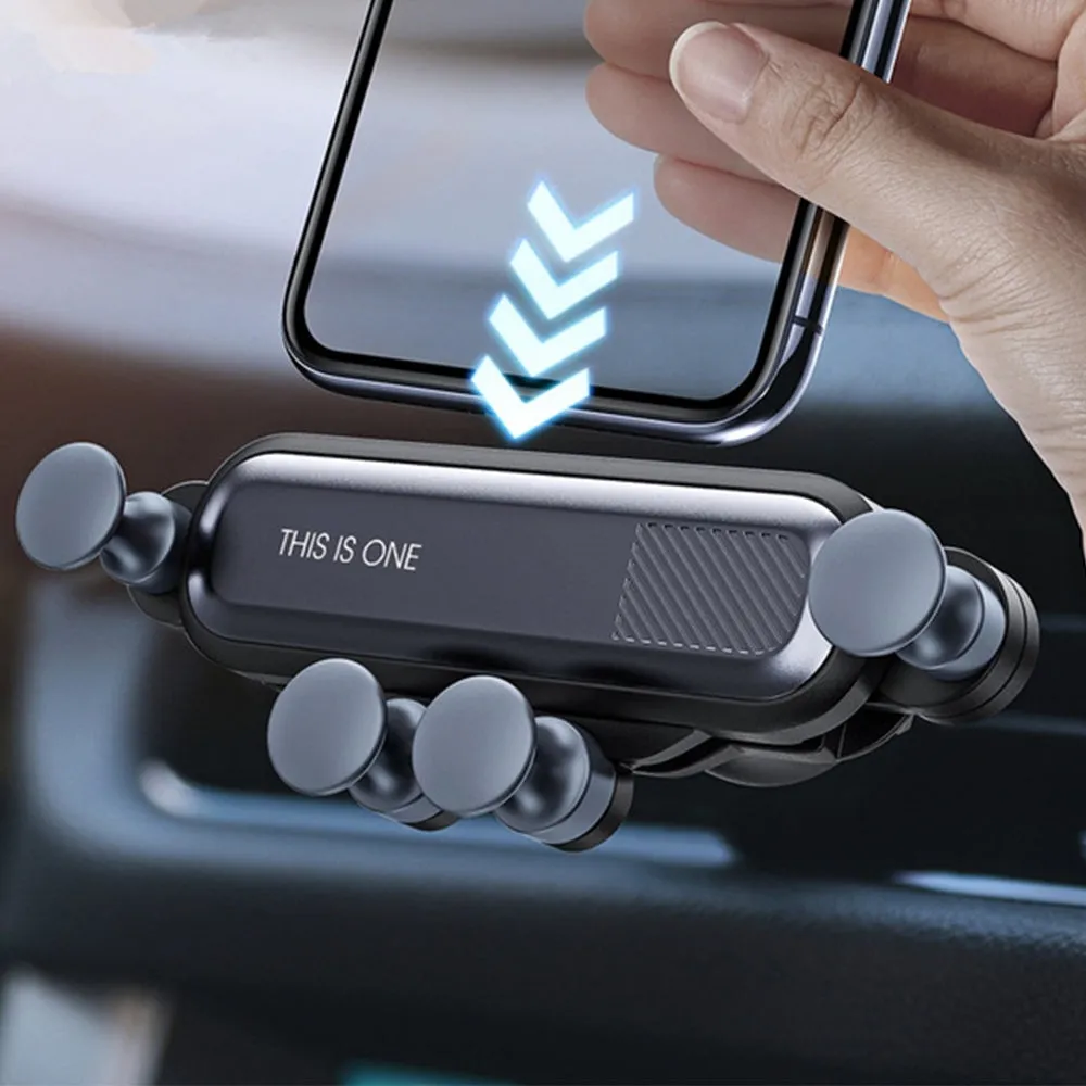 Non-Magnetic Gravity Mobile Phone Holder in Car Air Vent for 6.5 inches phones