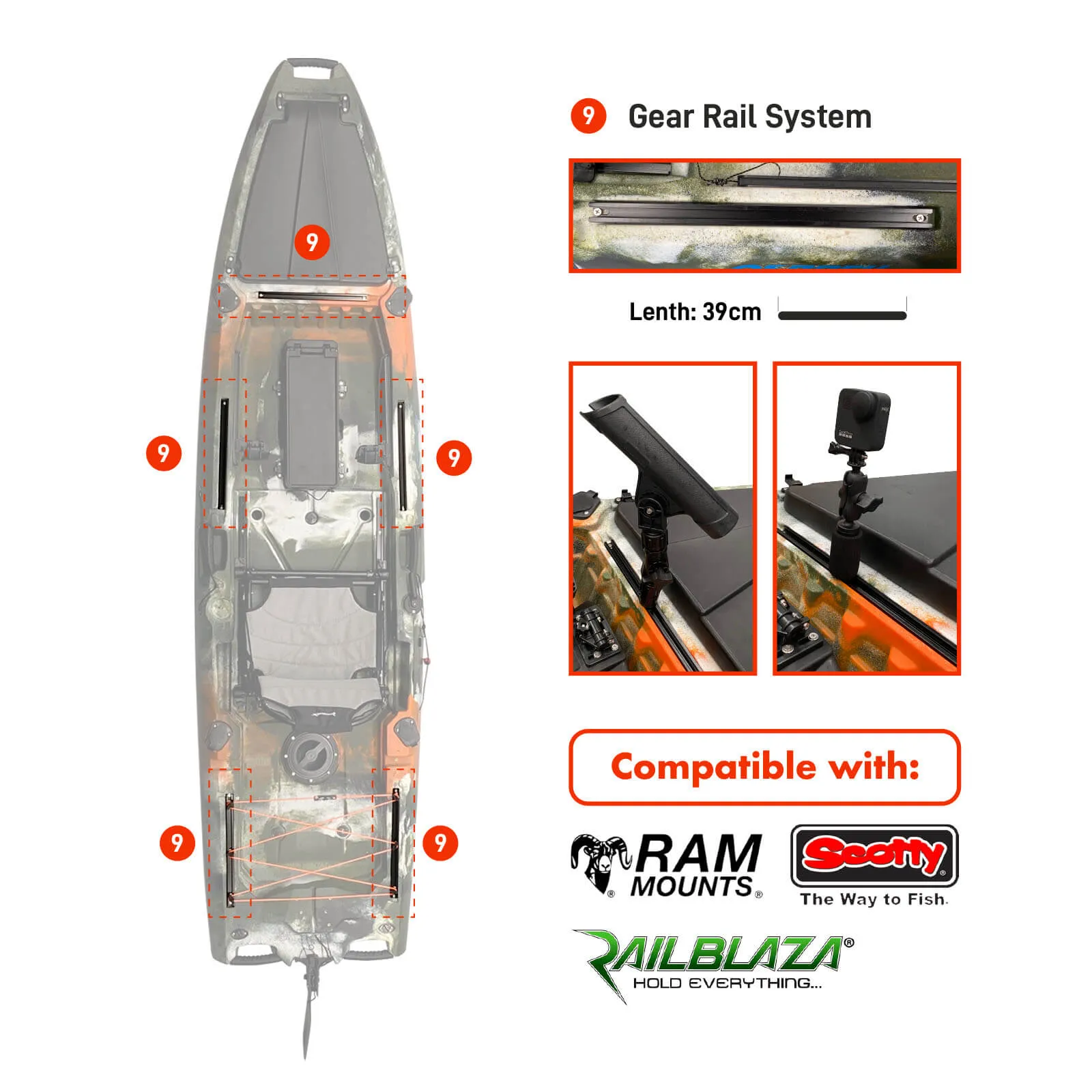 Osprey Motorized Fishing Kayak Navy