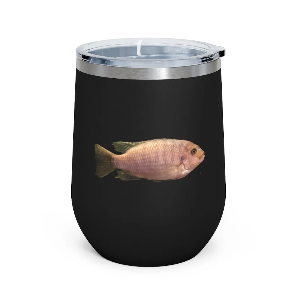 Peach Fish 12oz Insulated Wine Tumbler