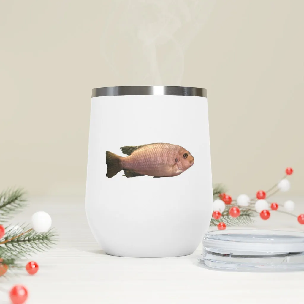 Peach Fish 12oz Insulated Wine Tumbler