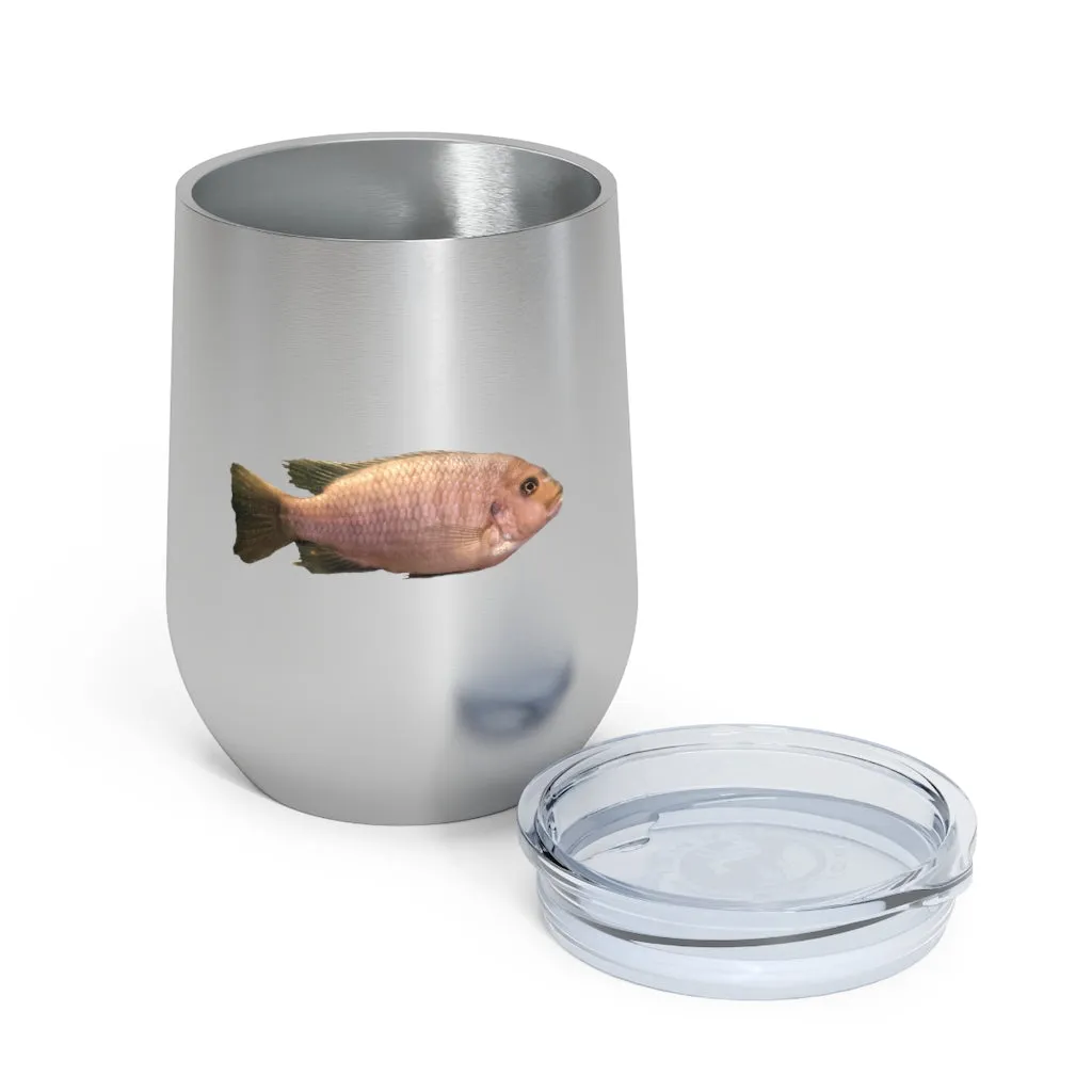 Peach Fish 12oz Insulated Wine Tumbler