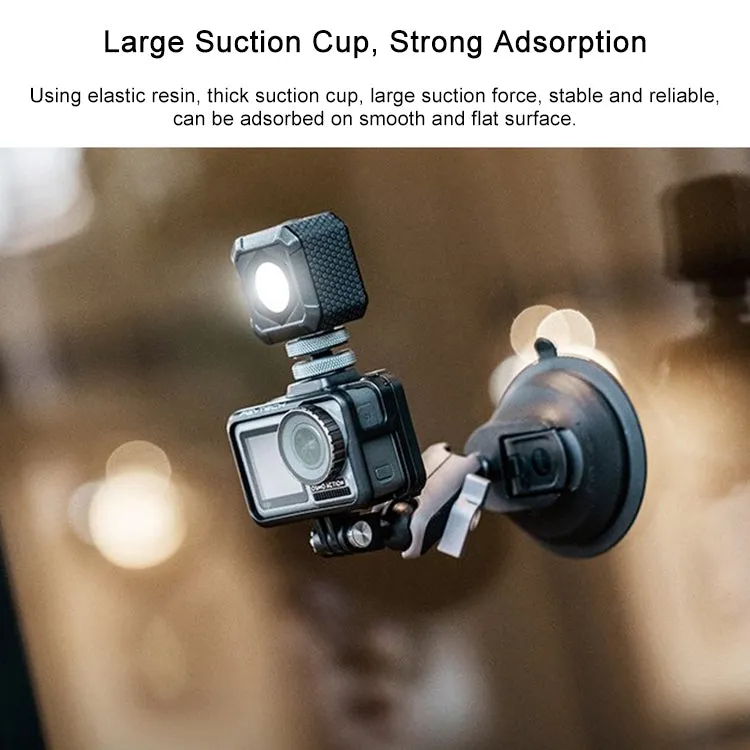 PGYTECH P-GM-132 Action Camera Suction Cup Phone Holder for DJI Osmo Action & GoPro 8/7(Silver)