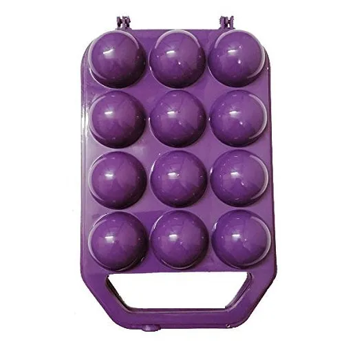 Plastic Egg Holder for Refrigerator Egg Tray with Lid, Kitchen Shockproof Plastic Egg Storage Container for Fridge, 12 Eggs Box