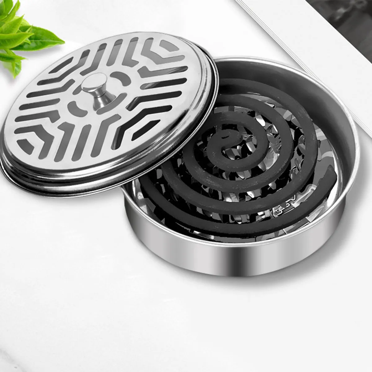 Portable Stainless Steel Mosquito Coil Holder, HG0113