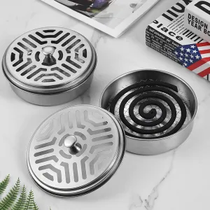 Portable Stainless Steel Mosquito Coil Holder, HG0113