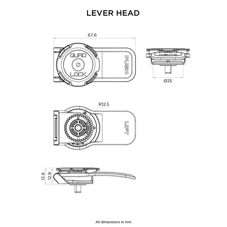 Quad Lock 360 Head - Lever Head