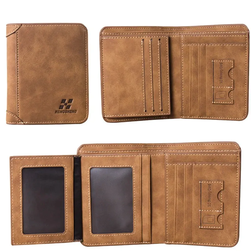 Retro Leather Card Holder for Men