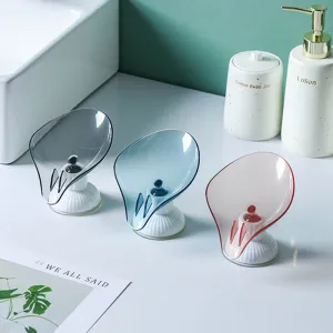 Rotatable suction cup drain soap box