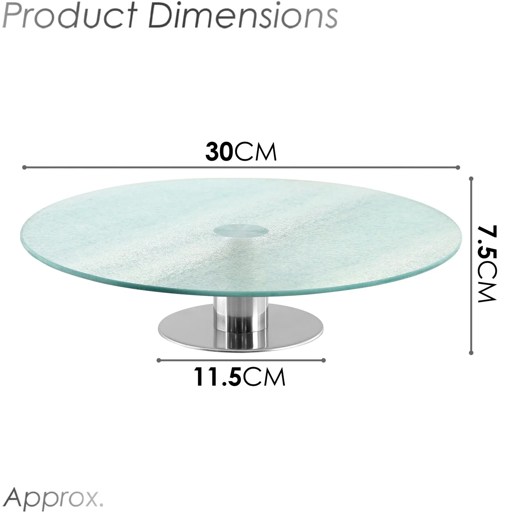 Rotating Glass Cake Stand