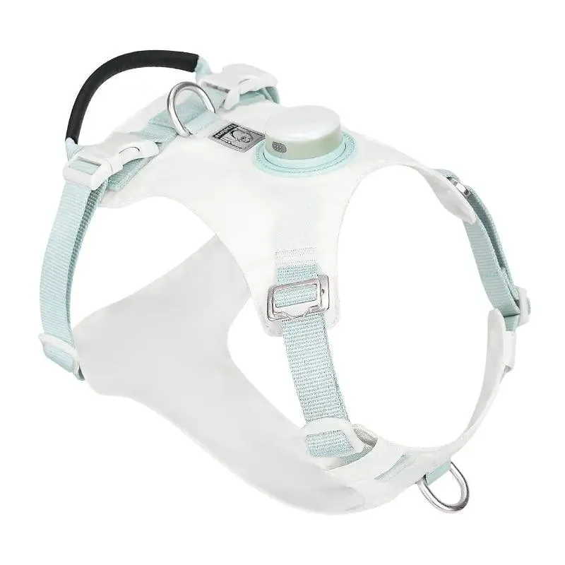 Smart Dog Harness with LED Light & Tracker Holder - Safety, Comfort, and Style Combined