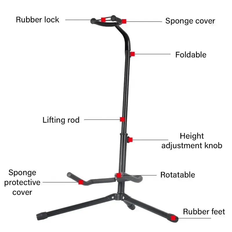 SPG Archery Bow Stand Adjustable Folding Portable Compound Bows Holder Legs Rack