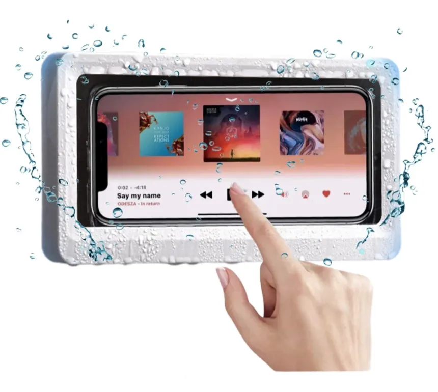 Touch Screen Waterproof Anti-Fog Wall Mount Phone Box