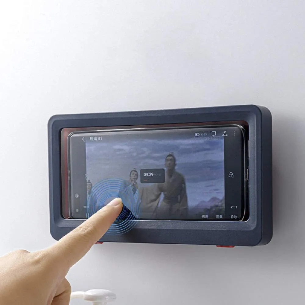 Touch Screen Waterproof Anti-Fog Wall Mount Phone Box