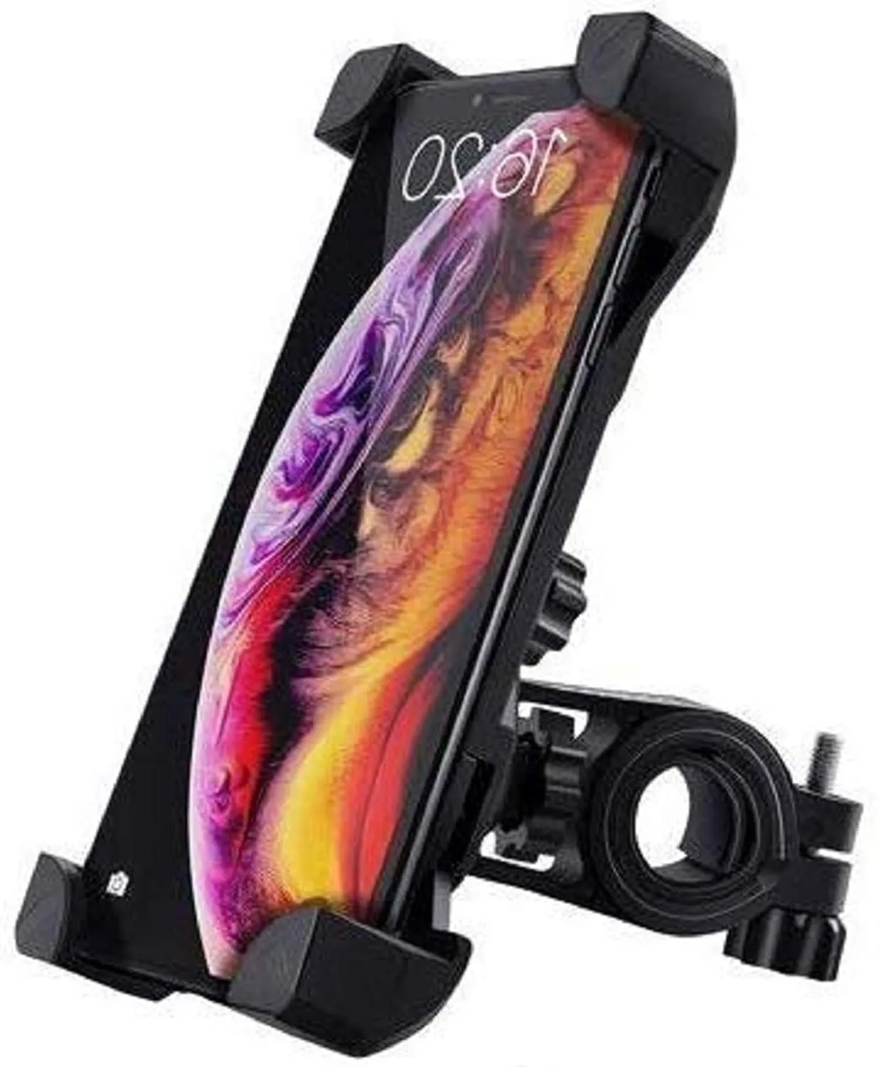 Universal Bike Motorcycle Cell Phone Holder Mount Stand Bracket Fits for All Mobile Phones Size Upto 5.5" inch Mount Holder Mobile Phones Bike Holder