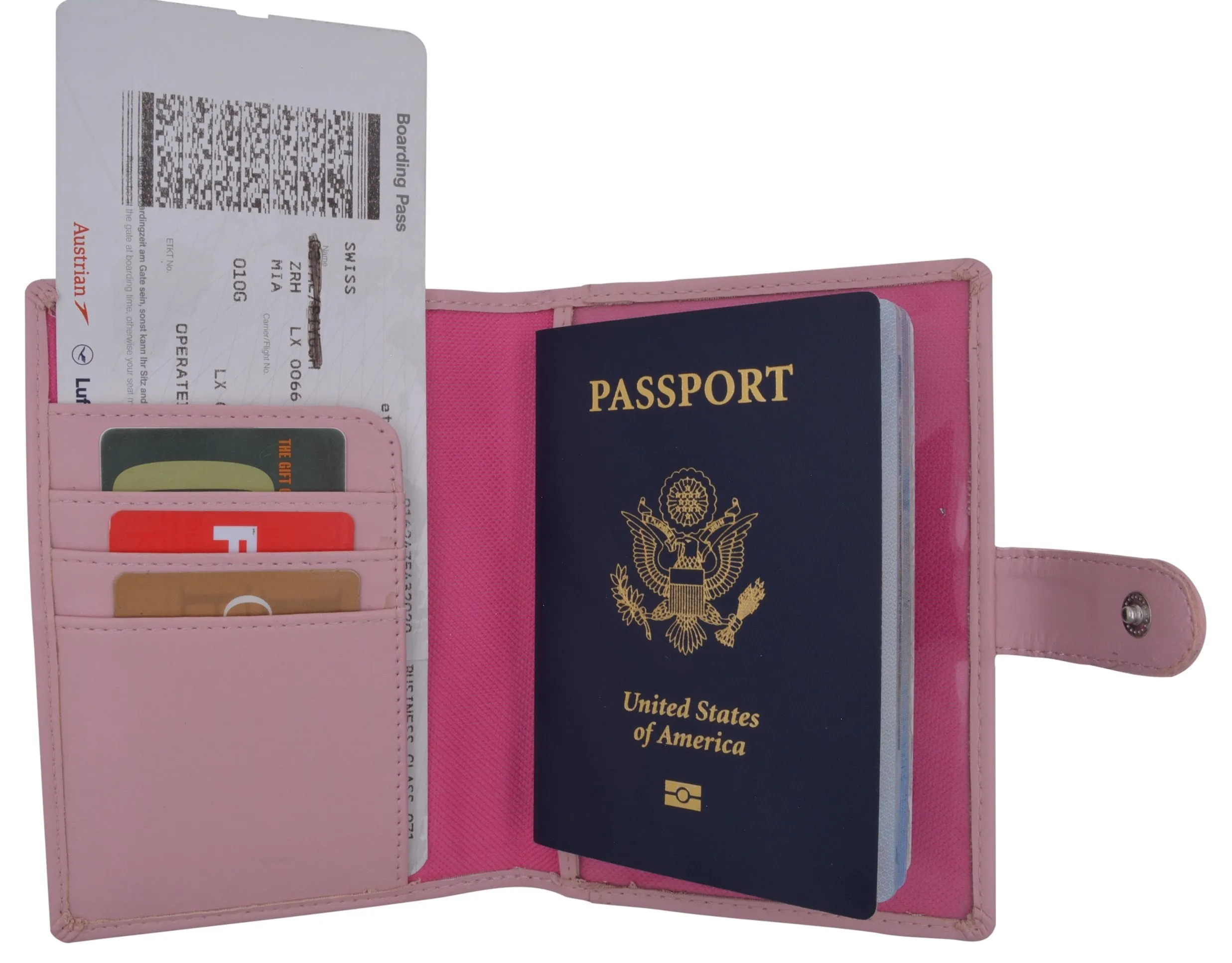 U.S Passport Holder Cover Wallet Leather Card Case Travel Accessories USA Logo 1051 PU USA