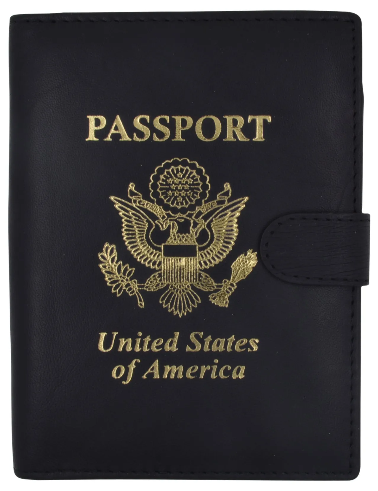 U.S Passport Holder Cover Wallet Leather Card Case Travel Accessories USA Logo