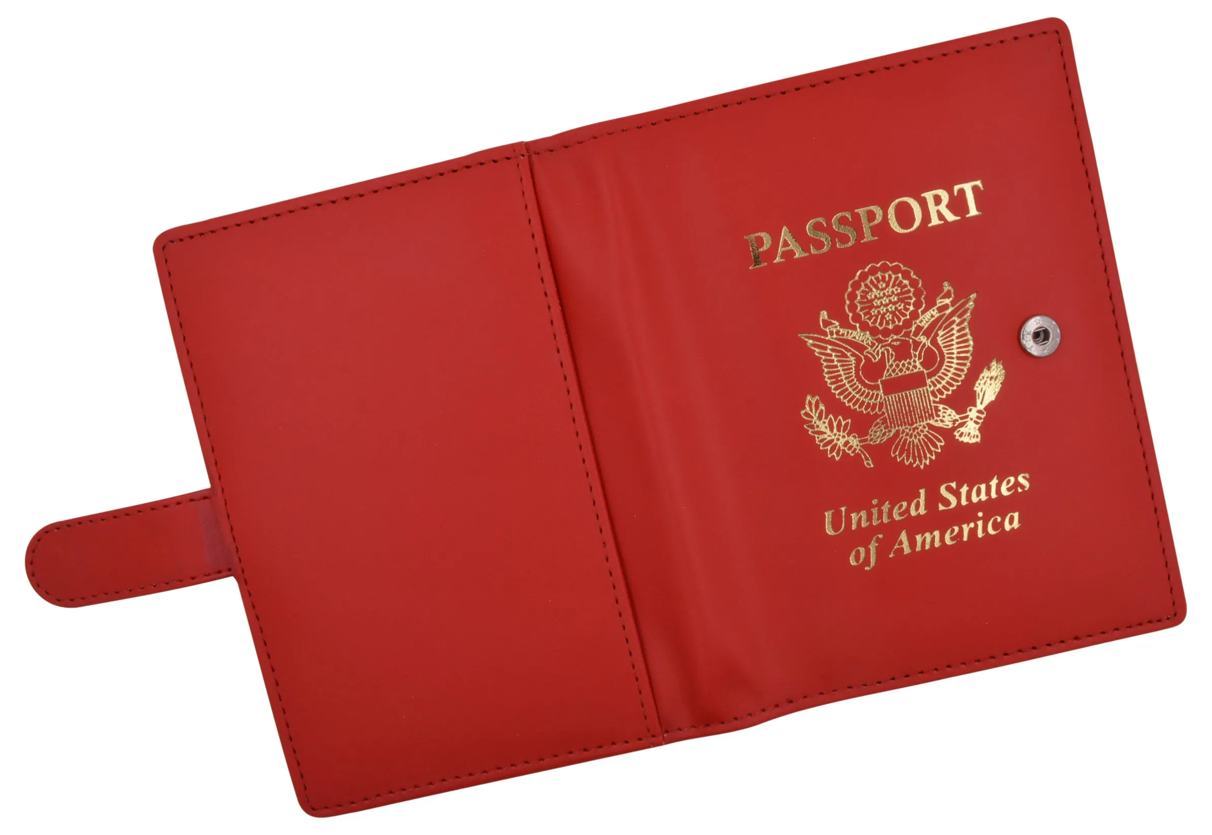 U.S Passport Holder Cover Wallet Leather Card Case Travel Accessories USA Logo