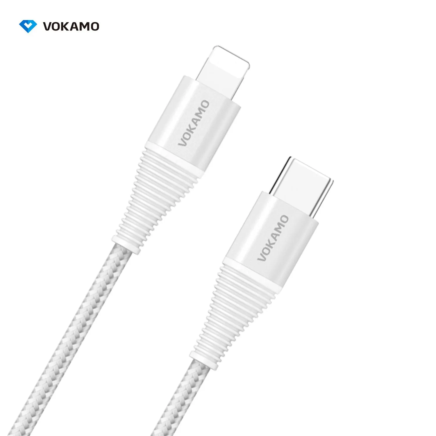 VOKAMO Nylon Braided MFi Certified USB-C to Lightning Cable(1.2m/4ft)