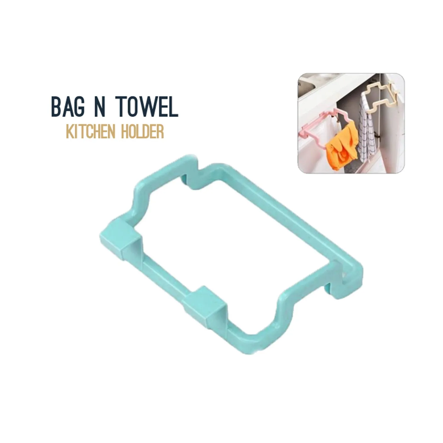 Zidello Kitchen Trash Bag and Towel Rack Holder